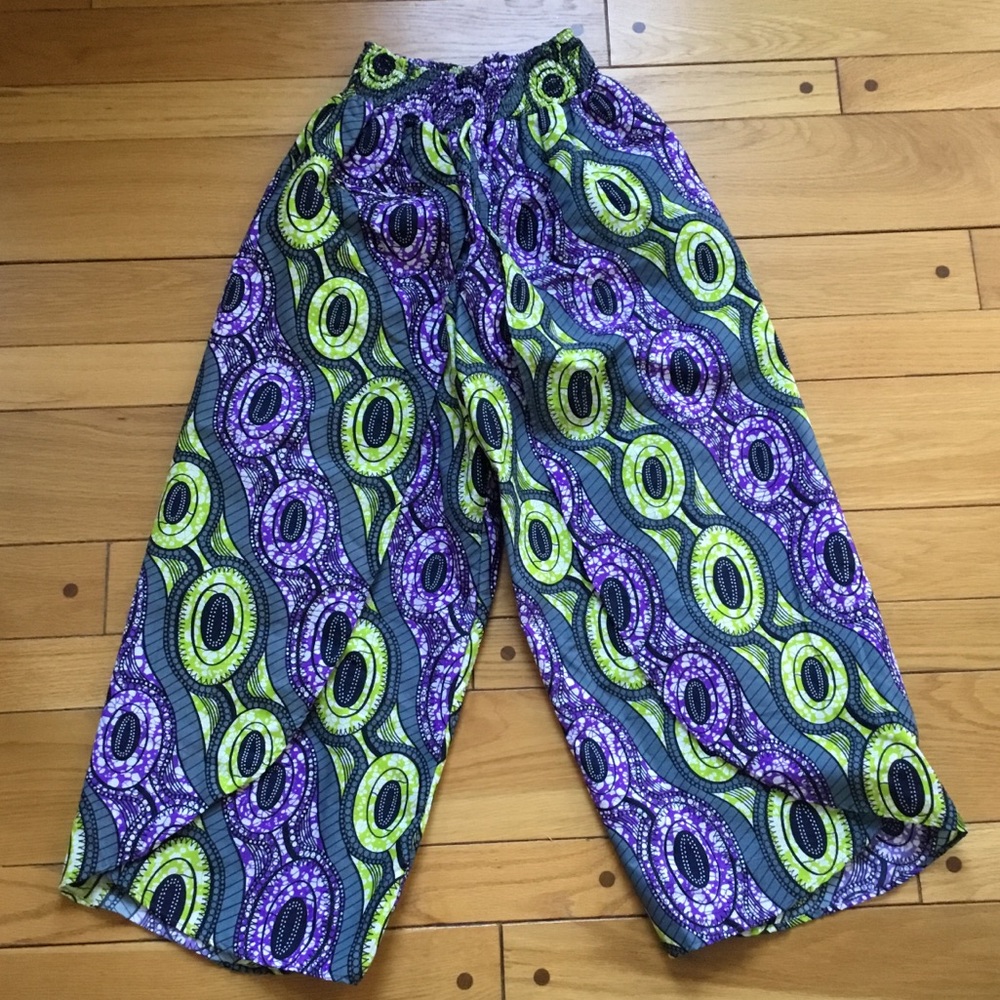 Vintage Bohemian Balloon Retro Mod Wrap Pants - image 2